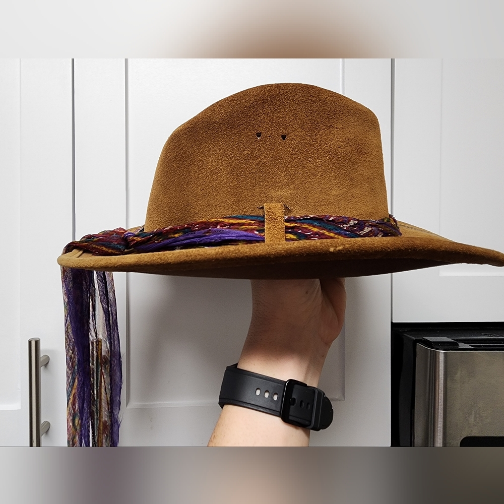 Australian leather hat